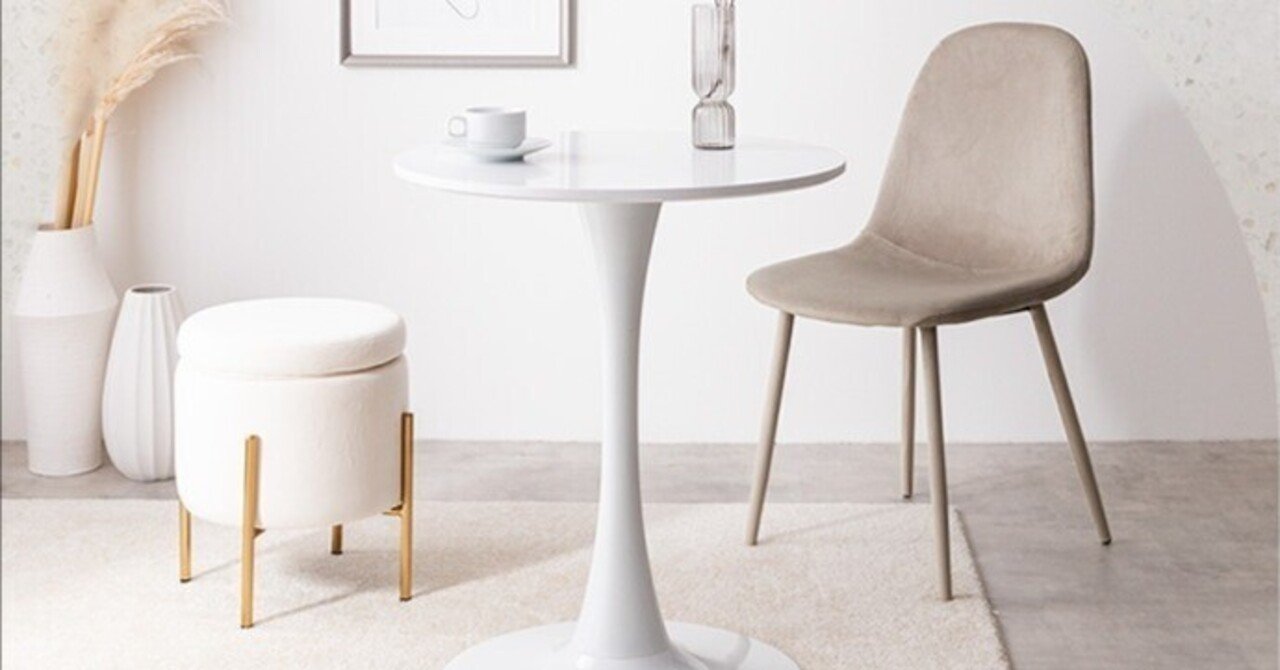 【2点セット】Tina 幅60cm カフェテーブル+イームズクリアチェア g116022]【2点セット】Tina 幅60cm カフェテーブル+イームズ