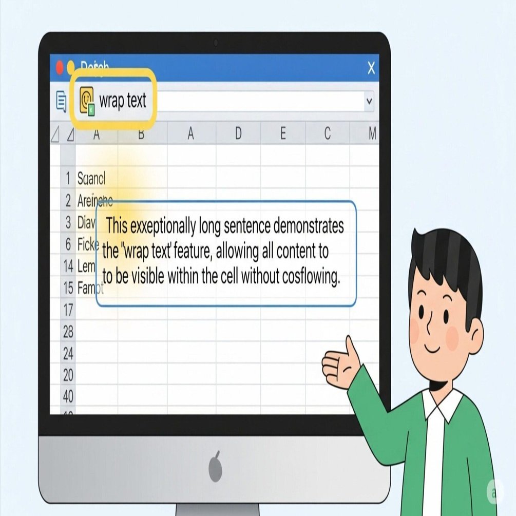 初心者向け】スプレッドシートで長い文章を自動改行させる方法！Excel