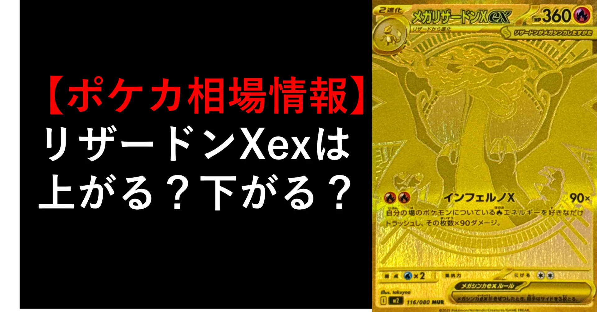 ポケカ相場】メガリザードンXexはこれから上がる?下がる ポケカ相場】メガリザードンXexはこれから上がる?下がる