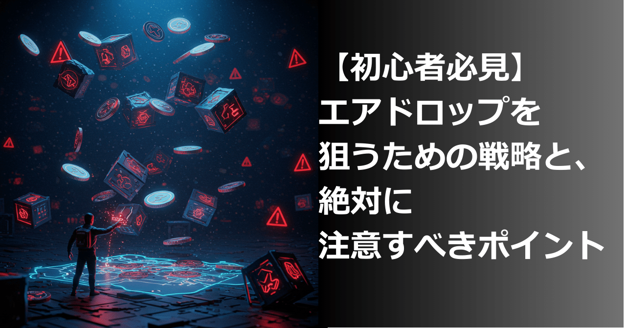 初心者必見】仮想通貨エアドロップ完全ガイド：安全に無料トークンを狙う戦略と絶対注意すべき罠｜gtbyte