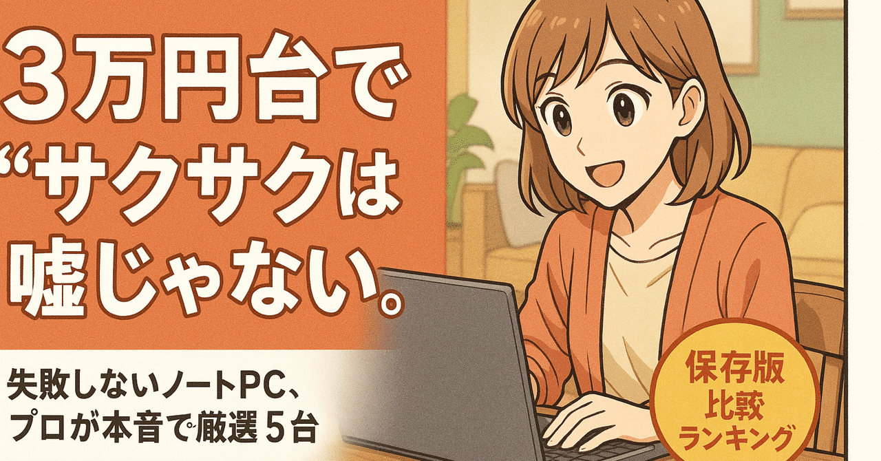 私が泣いた】3万円台でCore i5並みのノートパソコンが手に入る