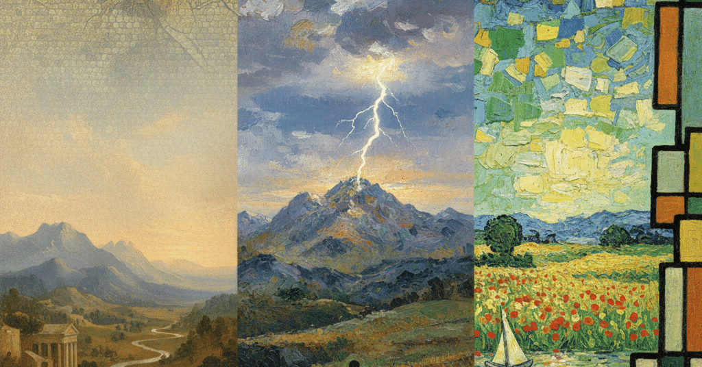 西洋絵画における風景表現の変遷｜watambo