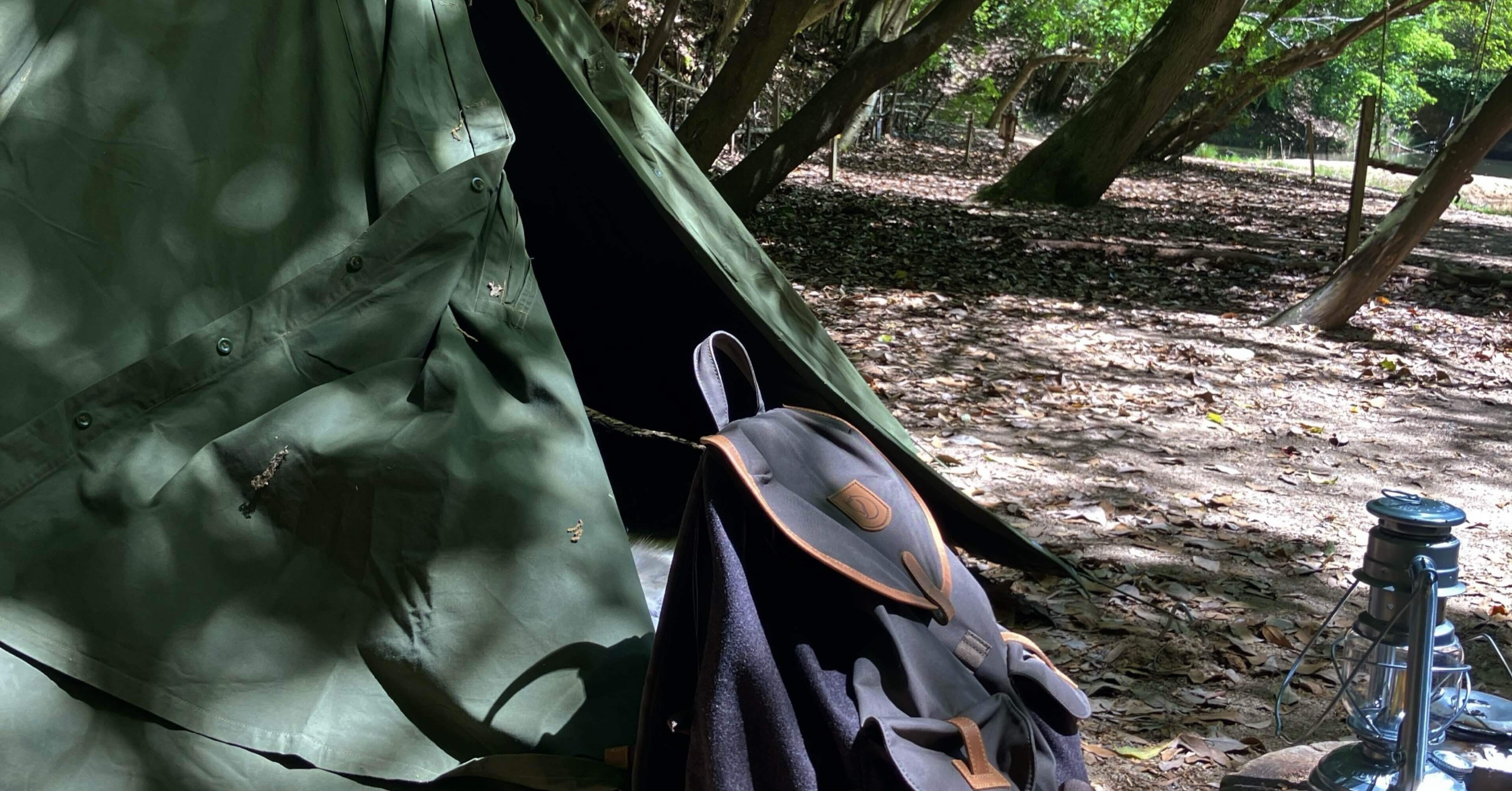 徒歩キャンパーでも軍幕が張りたい。軍幕徒歩キャンプの道具紹介｜ミズメ