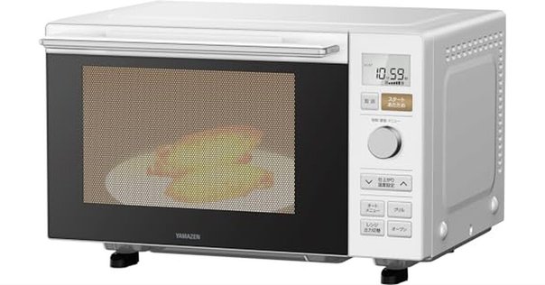 山善] スチームオーブンレンジ 25L 一人暮らし 二人暮らし フラット