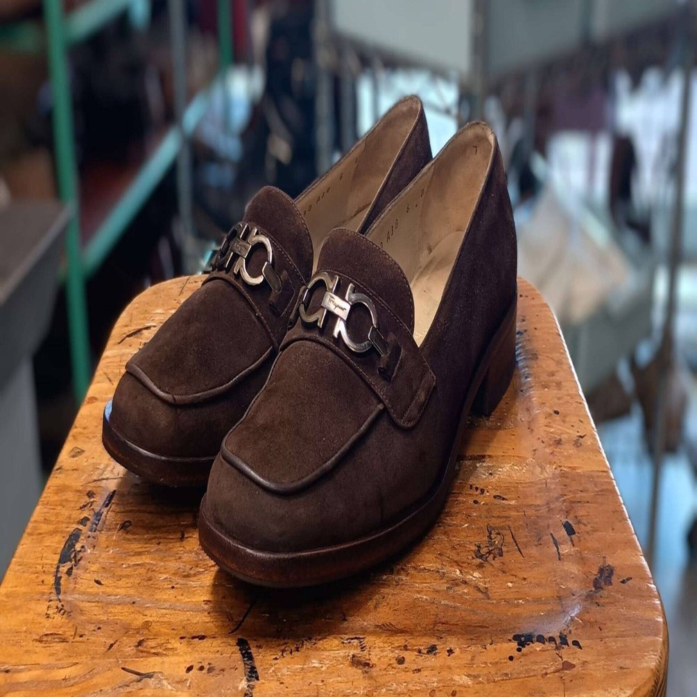 リソール/ソール交換】フェラガモガンチーニビットローファーのオール