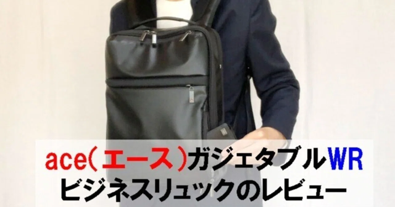 ace（エース）ガジェタブルWR ビジネスリュックのレビュー｜シン | 40