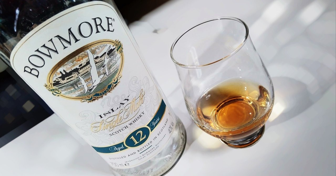 BOWMORE 12年 カモメラベル　グラス付き BOWMORE 12年 カモメラベル グラス付き グラス付！！BOWMORE