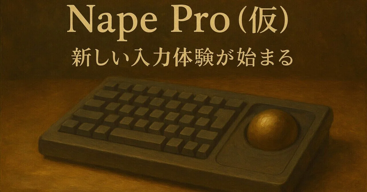 Nape Pro（仮）――新しい入力体験が始まる」｜前田 裕久(蒼根 悠馬 