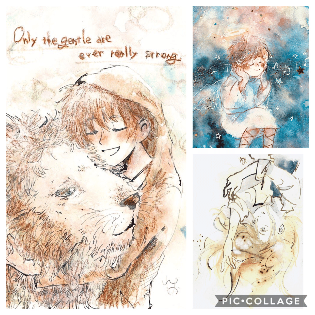 少年と少女の漫画は絵を描くのが大好き