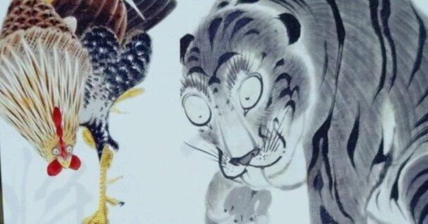 円山応挙七賢図（真作）応挙独特な写実的で宋時代の水墨画のエッセンス