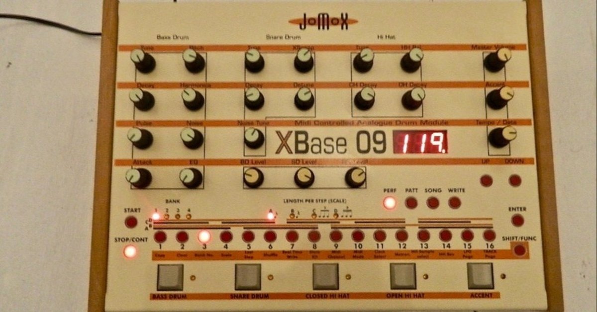 JOMOX だらし XBASE 999 909クローンリズムマシン