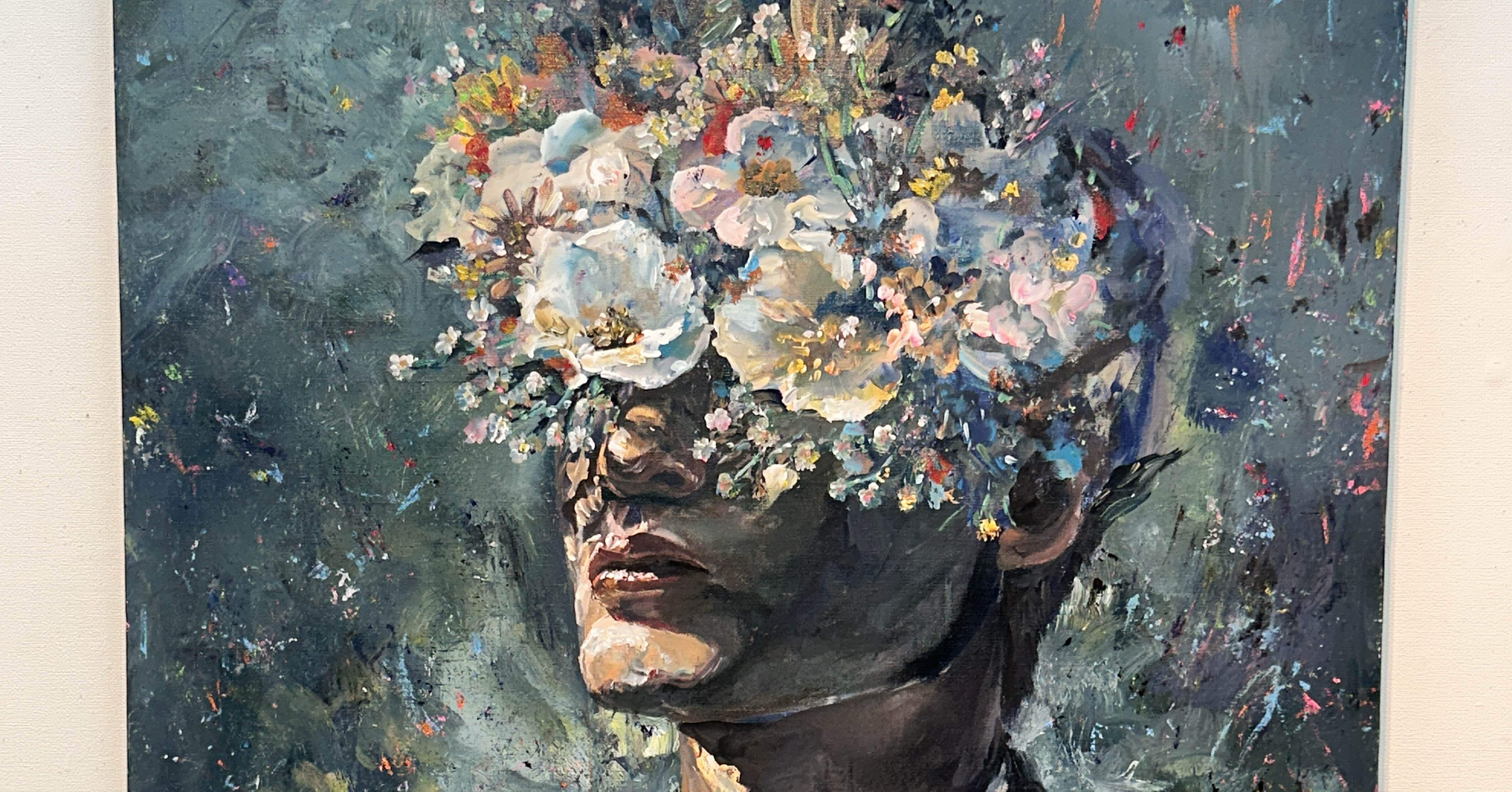 はなりーまん個展『花と人-夏・秋』を歩く──揺らぐ自分と出会った