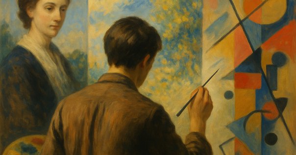 noteで学ぶ 世界の名画とアート思考 】 「筆を使わない絵画」が