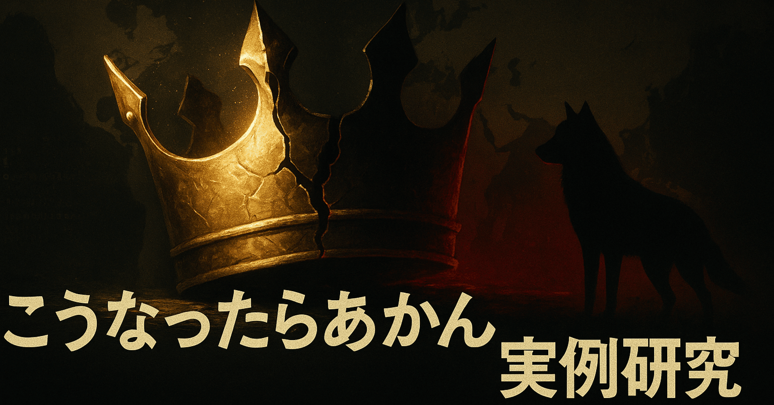 🎭 特別編：失敗した一匹狼たちの教訓集～「こうなったらあかん」実例研究～｜🍀 言霊使い・コージ03(恐妻家) with 豪傑奥さん