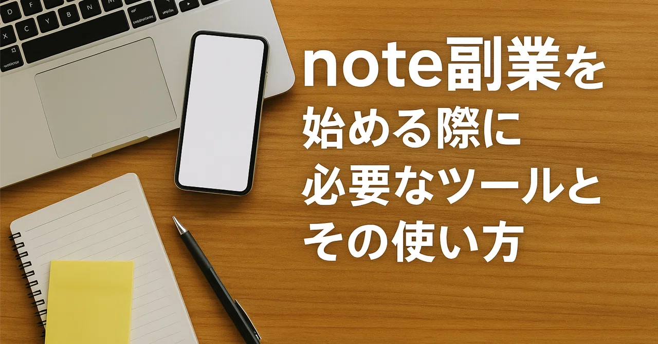 note副業を始める際に必要なツールとその使い方|ナナオ|サラリーマン副業noteライフ