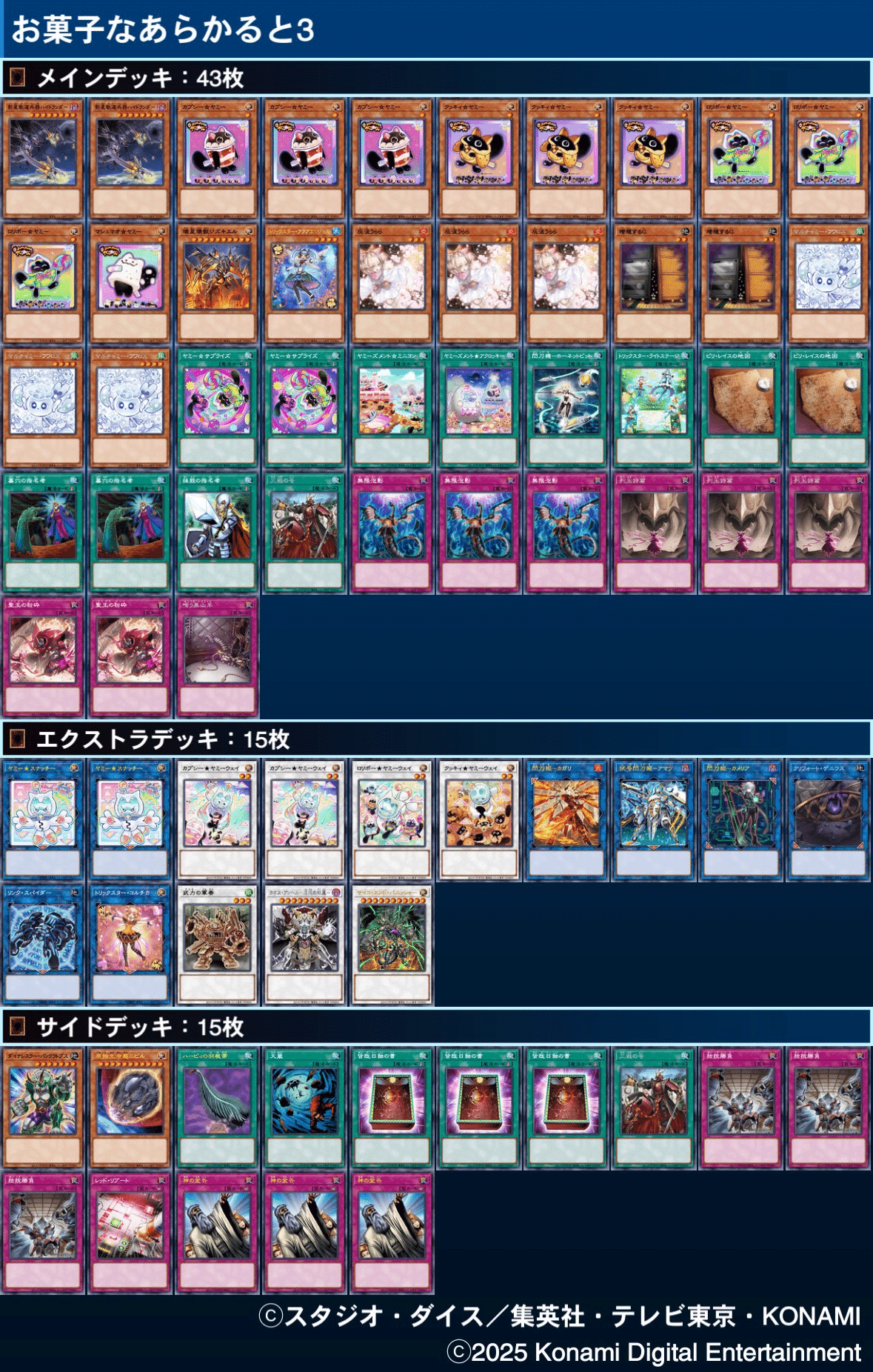 ハイドランダー学会】お菓子なあらかると3（ヤミー型ハイドランダー