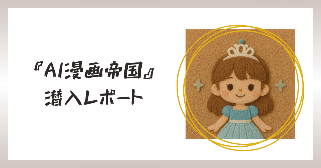 AI漫画帝国』潜入レポート｜すみこ