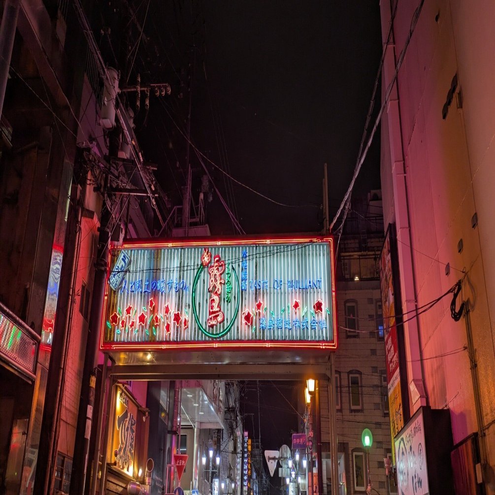 宮崎の繁華街にあるお酒のネオンバナーがかっこよかった（画像集