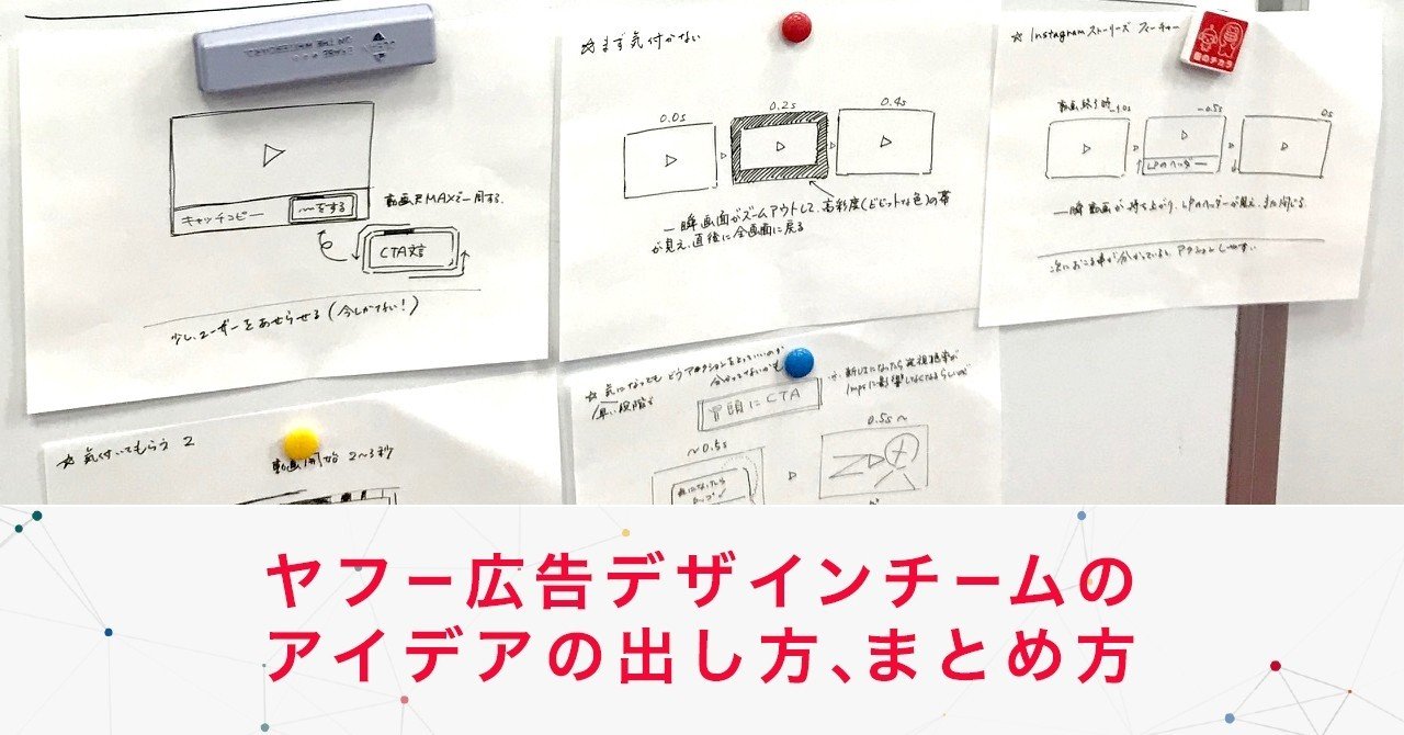 ヤフー広告デザインチームのアイデアの出し方 まとめ方 Yahoo Japan アドクリエイティブメモ 公式 Note