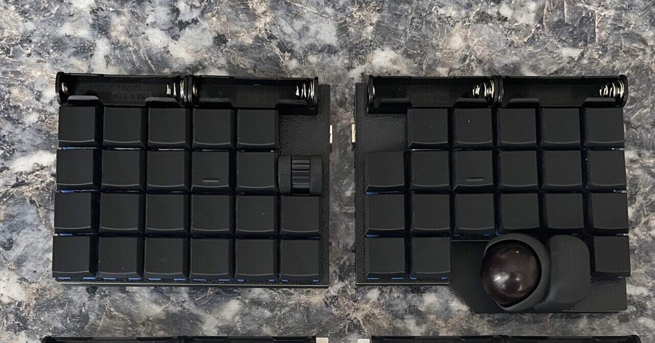 専用 cool642tb ネイビー 乾電池式ZMKトラボ分割キーボードcool642tbを徹底的にカスタム