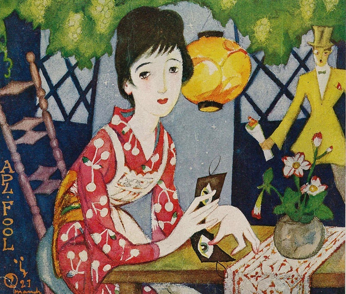 SALE／78%OFF】 水森亜土展 弥生美術館チラシ フライヤー 裏面 竹久夢