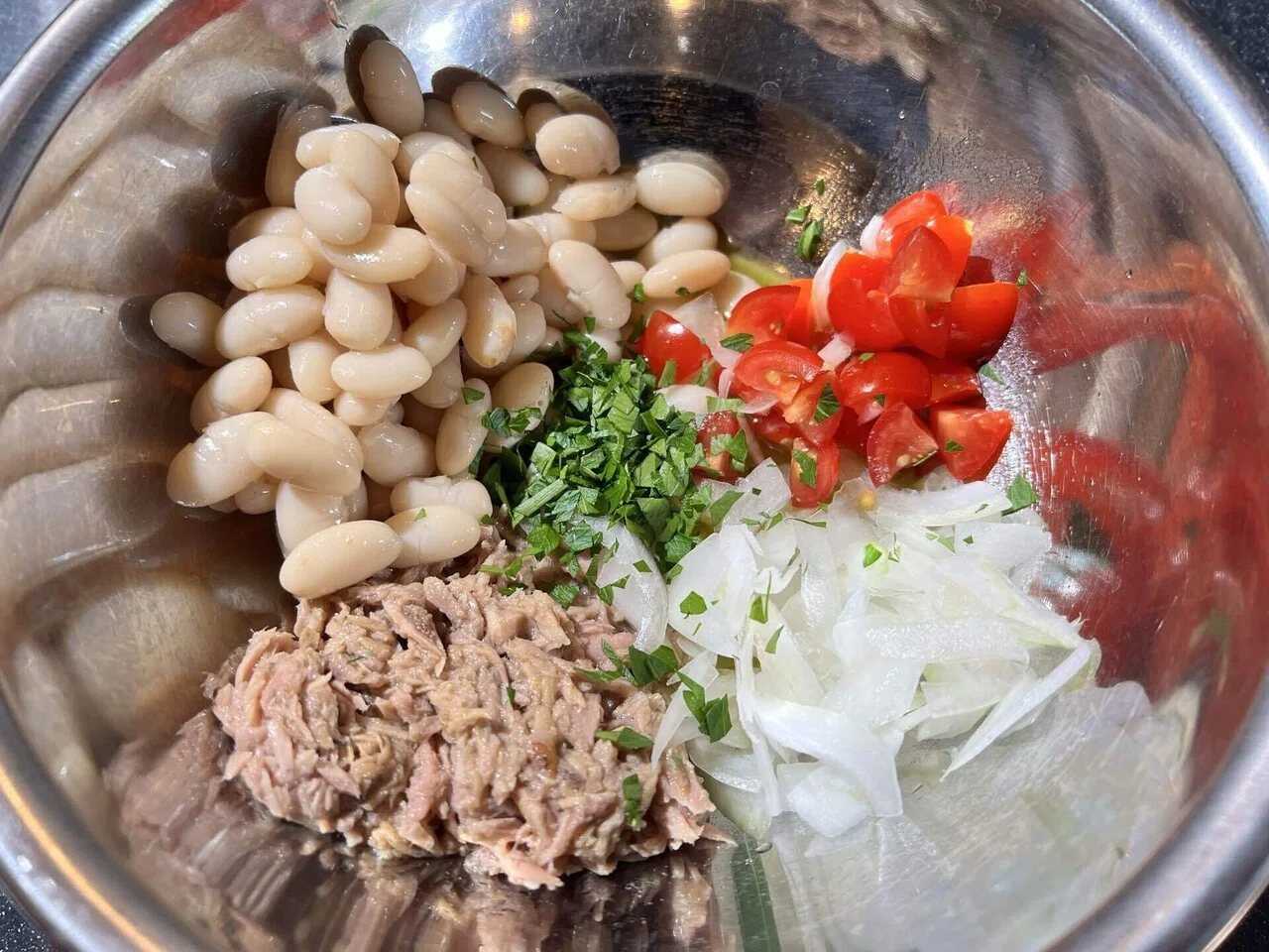白インゲン豆のサラダ【レシピ】【備忘録】【イタリアン】｜ぽん