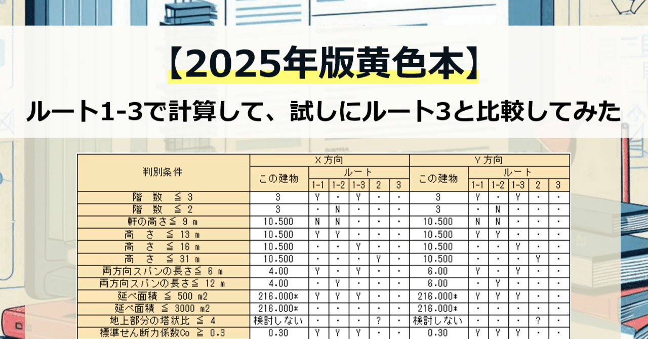 2025年版黄色本】ルート1-3で計算して、試しにルート3と比較してみた
