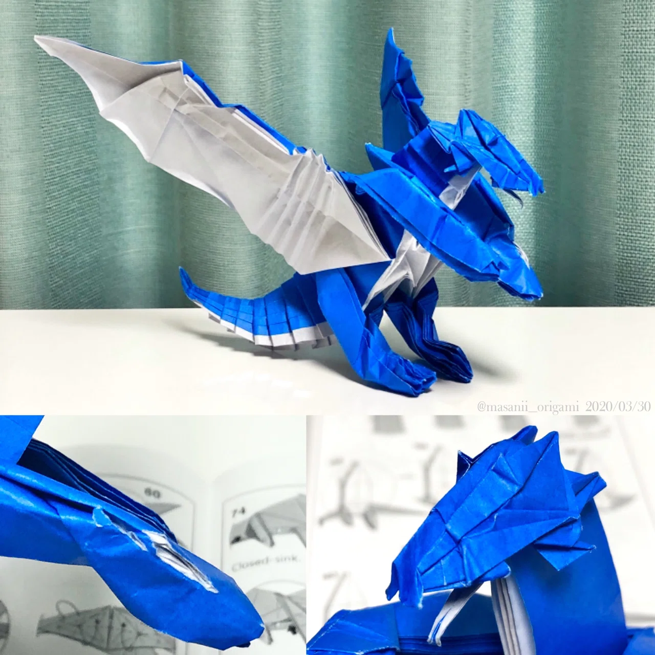 最新の複雑系折り紙、キム・ドンヒョンさんの「Temple Dragon