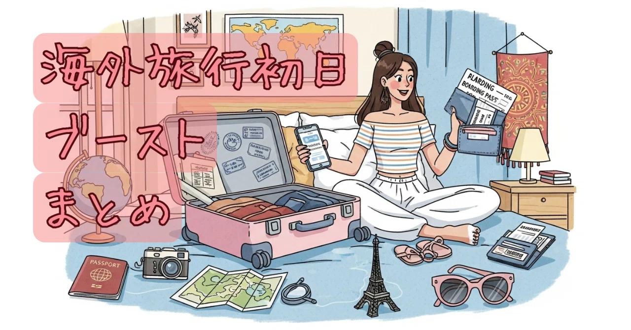 【海外旅行ハック】初日で「まじで楽すぎた」理由。前回（NZ）の苦労を全スキップした【一か月前準備】｜たこわさ | ワーホリ🇳🇿🇨🇦