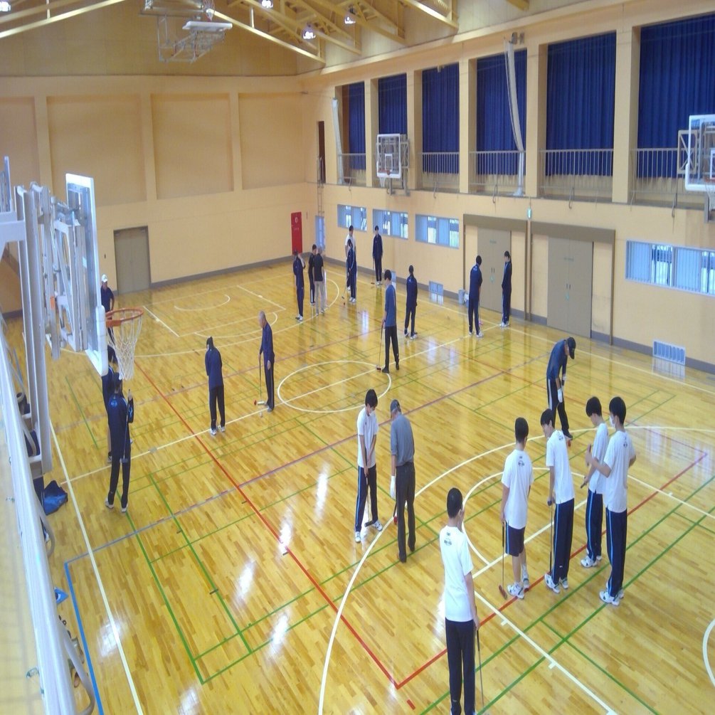 西会津高校 本校の特色である「R7校内ゲートボール大会」の事前指導