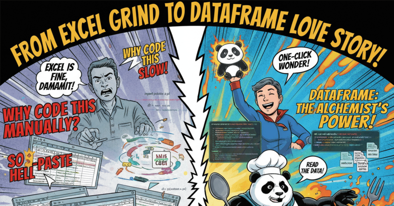 「Excelでええやん！」って思ってた私が、Python DataFrameに恋した話｜KITAcore