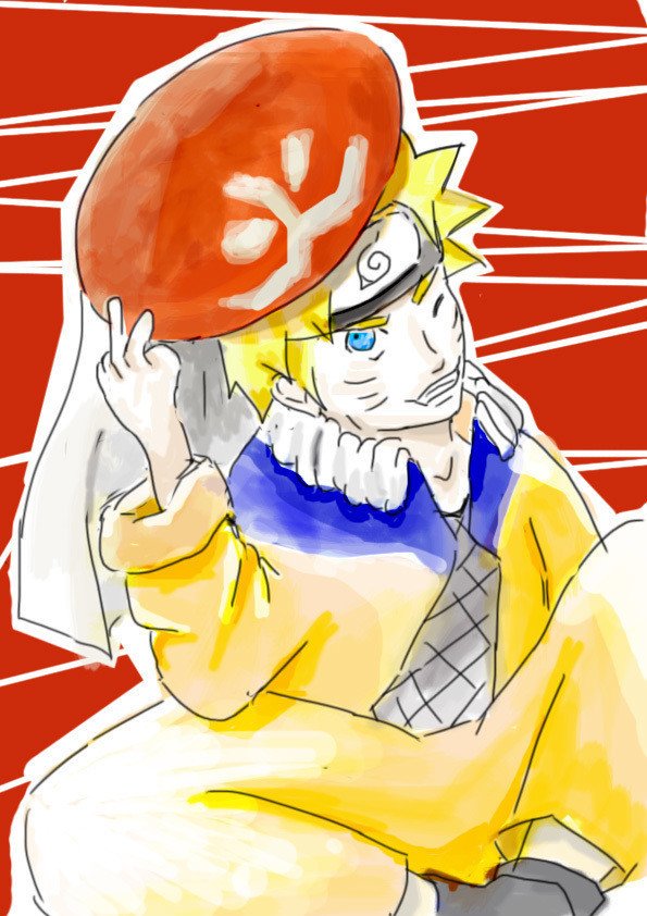 Pixiv ニコニコ静止画 Naruto ファンアートコンテストに応募 時間無く汚い未完成 手が逆だし でも出したかった 風邪引いたのだ あざ Note