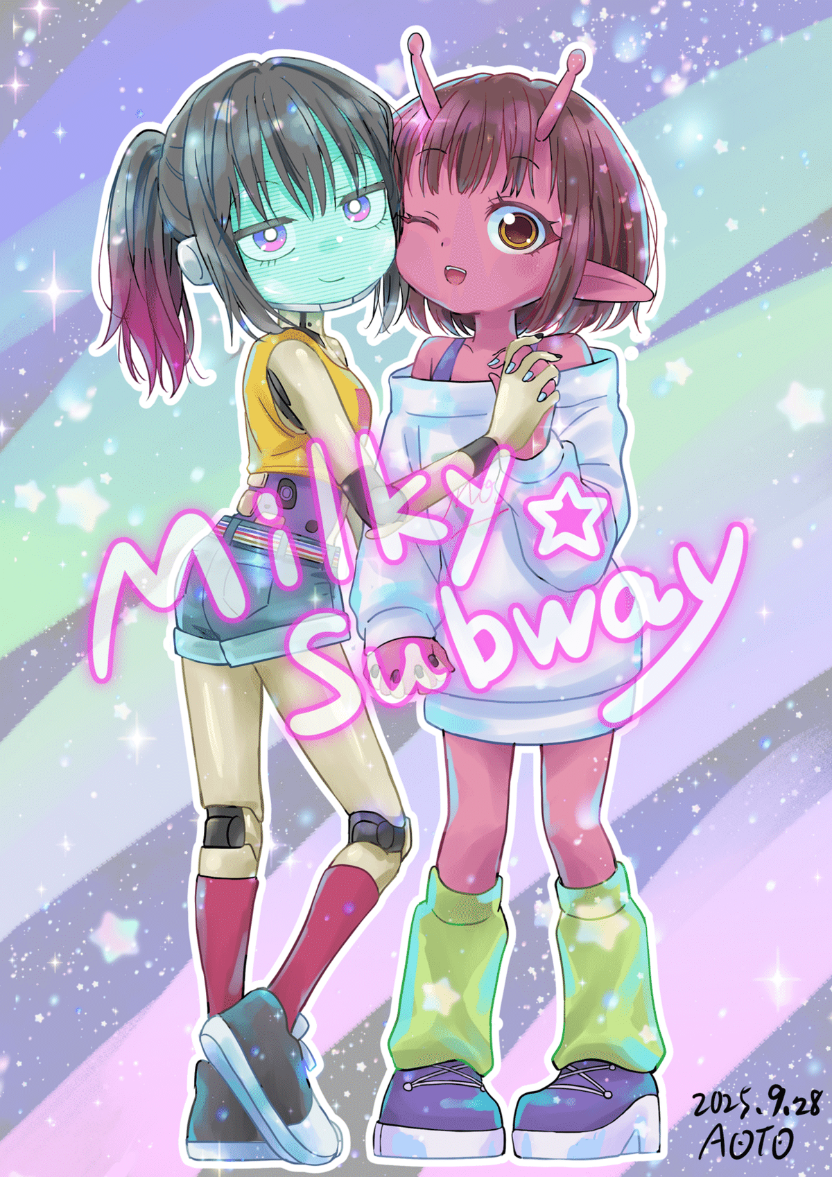 ミルキーサブウェイの絵（二次創作）｜アオト@楽しく生きるアラフォー