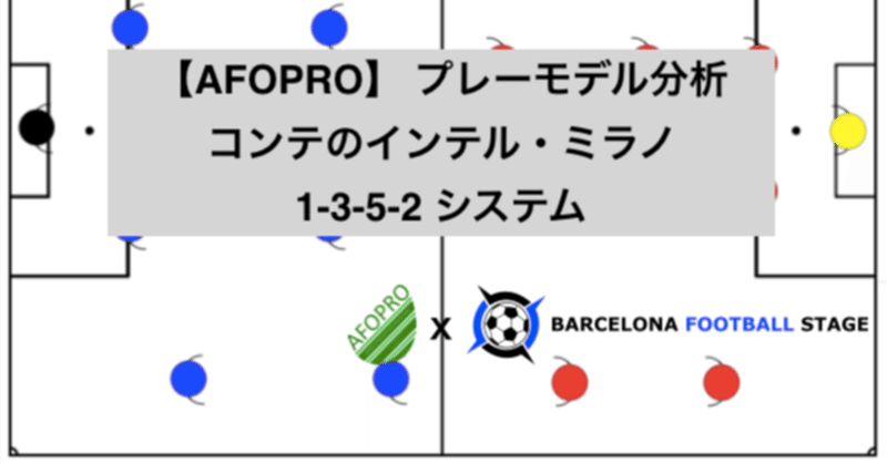 【AFOPRO】 プレーモデル分析 コンテのインテル・ミラノ : 1-3-5-2 システム