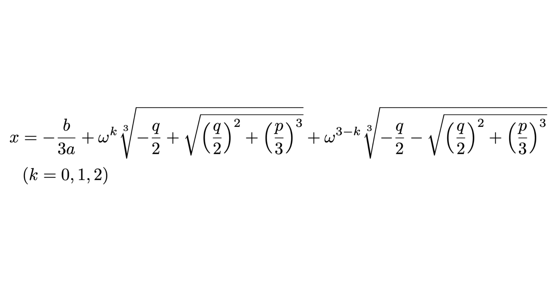 三次方程式の解の公式｜ﾏﾝﾁｶﾝ