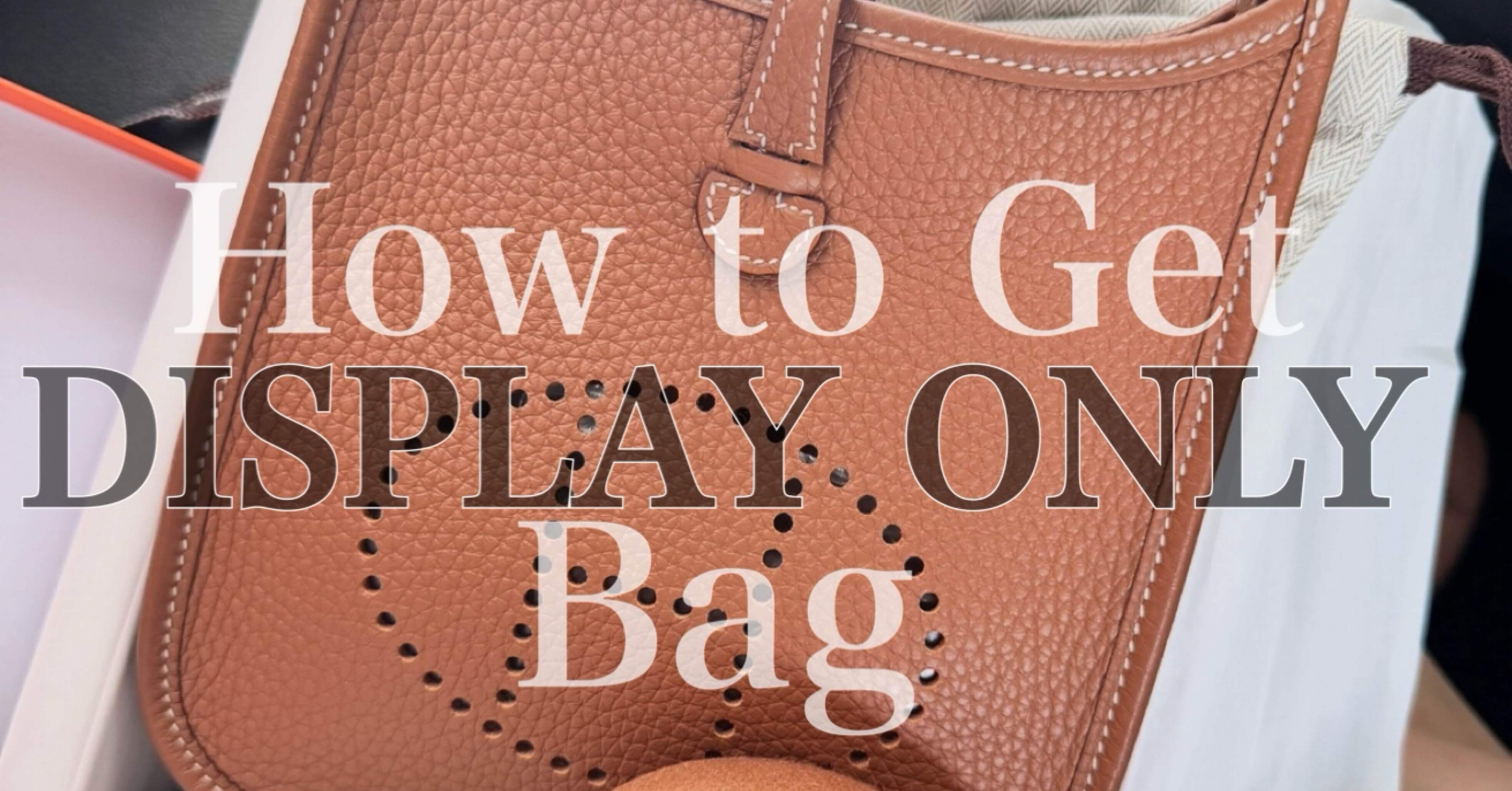 期間限定無料公開】エルメスでディスプレイオンリーのミニエヴ