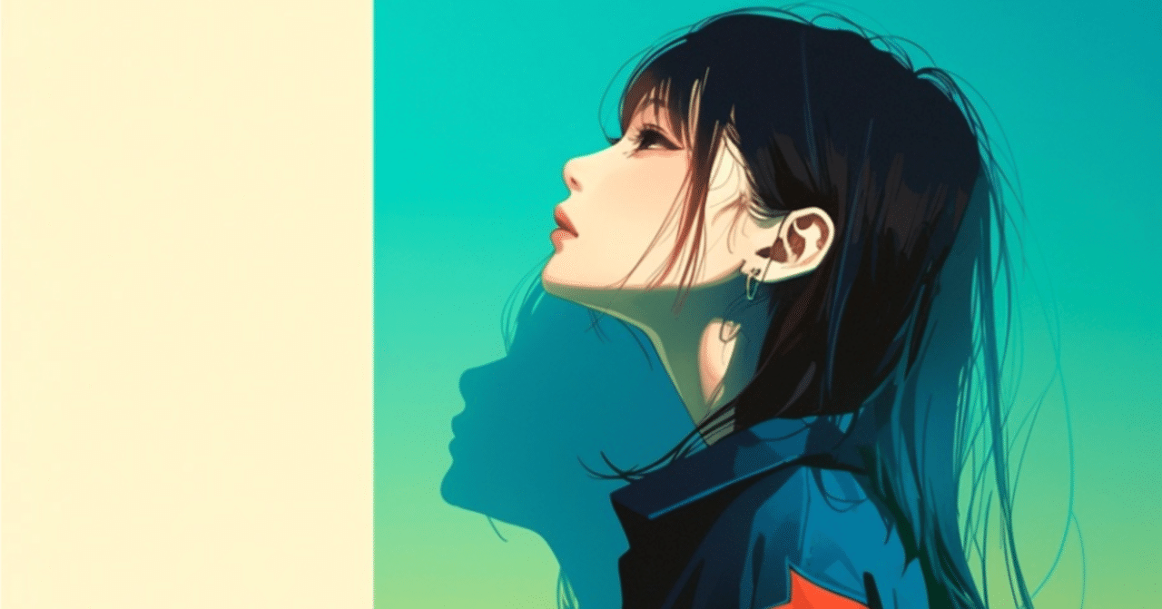 イラスト　ポップ画　アニメ風　オリジナル　自作画 朝倉シン こちら話の流れでぬるっと碧ちゃんと コラボすることに