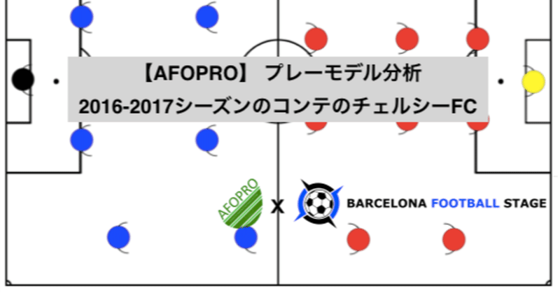 【AFOPRO】 プレーモデル分析
2016-2017シーズンのコンテのチェルシーFC