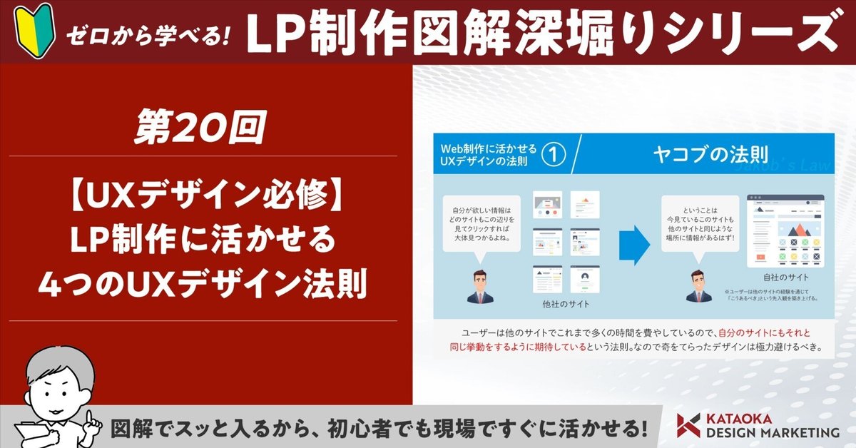 20 【UXデザイン必修】ランディングページ制作に活かせる4つのUX