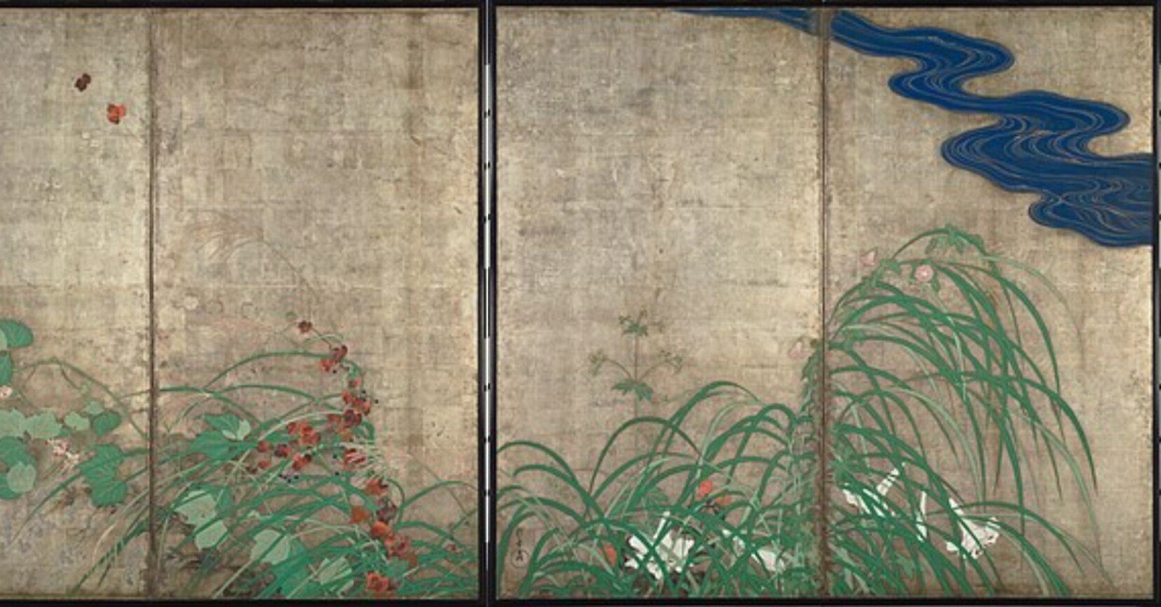 酒井抱一<夏秋草図屏風>~江戸琳派の誕生|日本花卉文化株式会社 酒井抱一<夏秋草図屏風>~江戸琳派の誕生|日本花卉文化株式会社