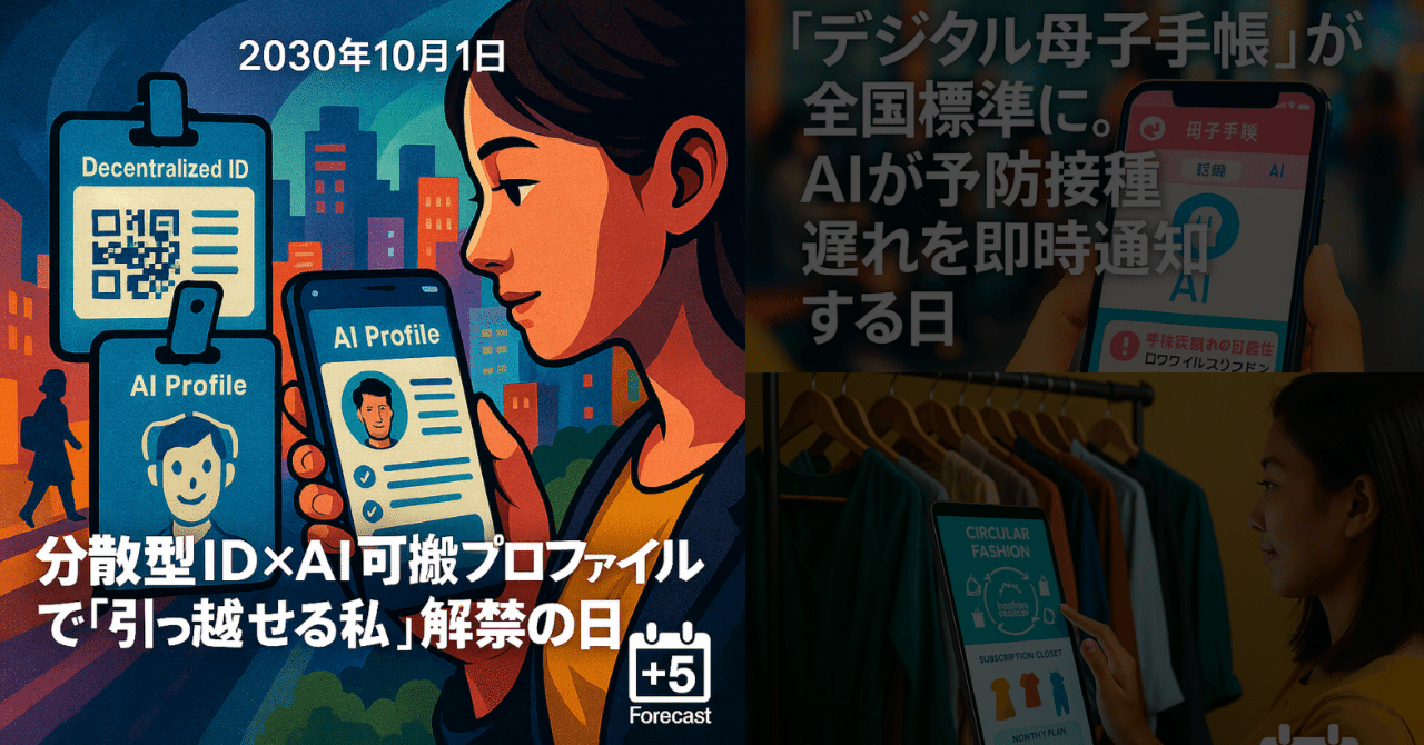 2030年10月1日|分散型ID×AI可搬プロファイルで「引っ越せる私 2030年10月1日|分散型ID×AI可搬プロファイルで「引っ越せる私