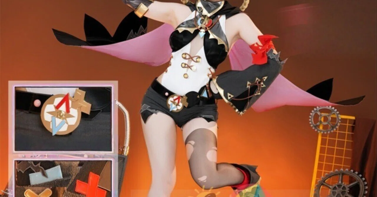 Monenjoy 原神 ヤフォダ コスプレ 金属製神の目 ナド・クライ編 風元素