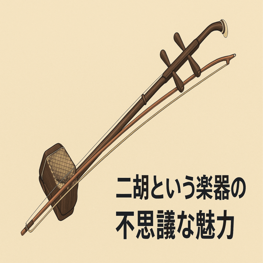 二胡という楽器の不思議な魅力と歴史｜taddie7