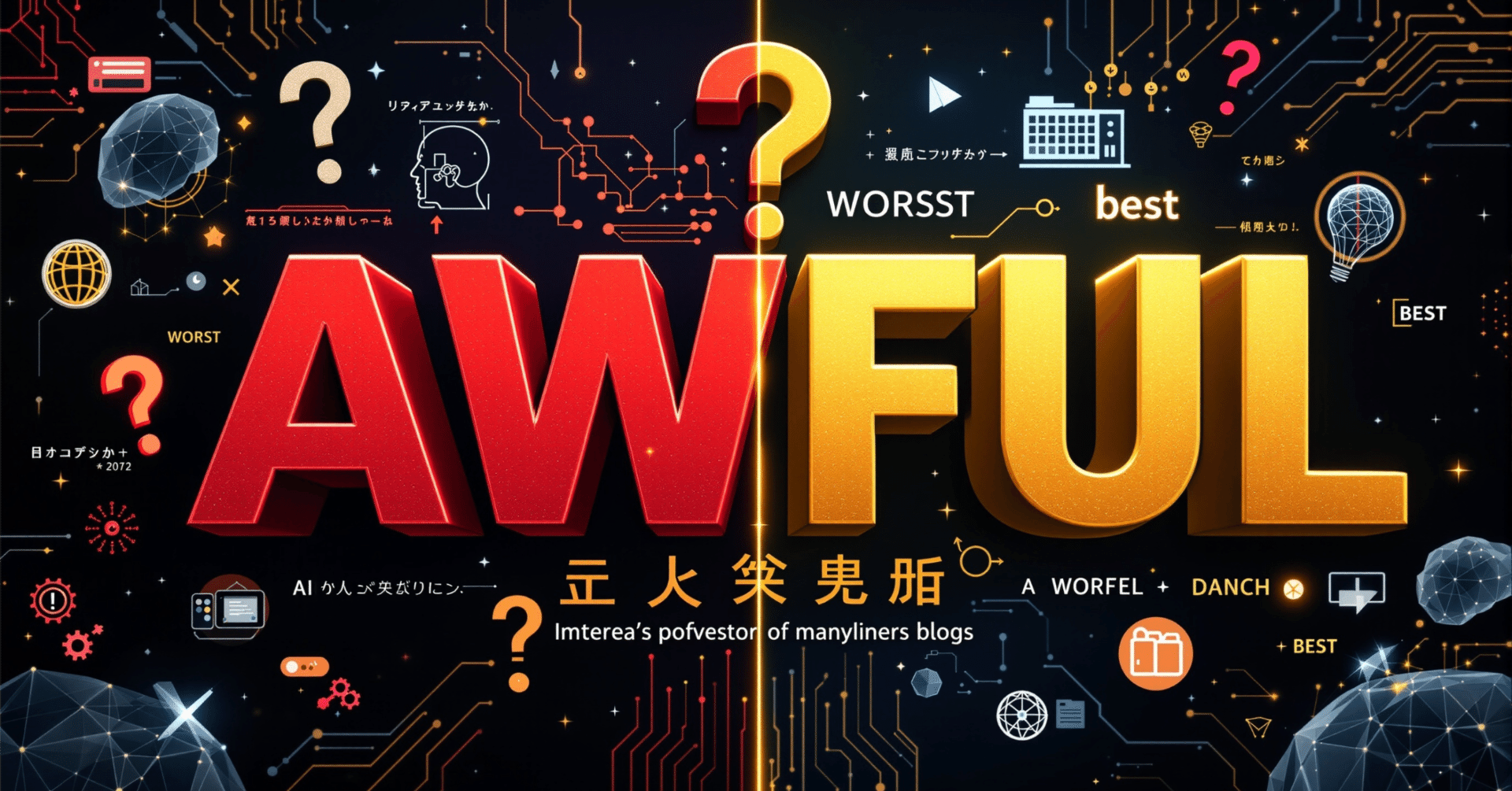 最悪」の単語が「最高」の褒め言葉に？：教授が教える「awful」の驚きのコアと3つのAI学習法｜ウォンバット教授