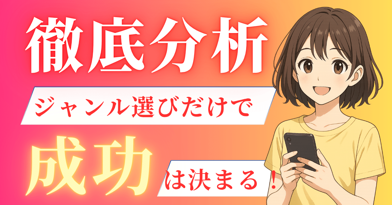 ジャンル選びだけで成功は決まる！現役ライターが薦める「100ジャンル