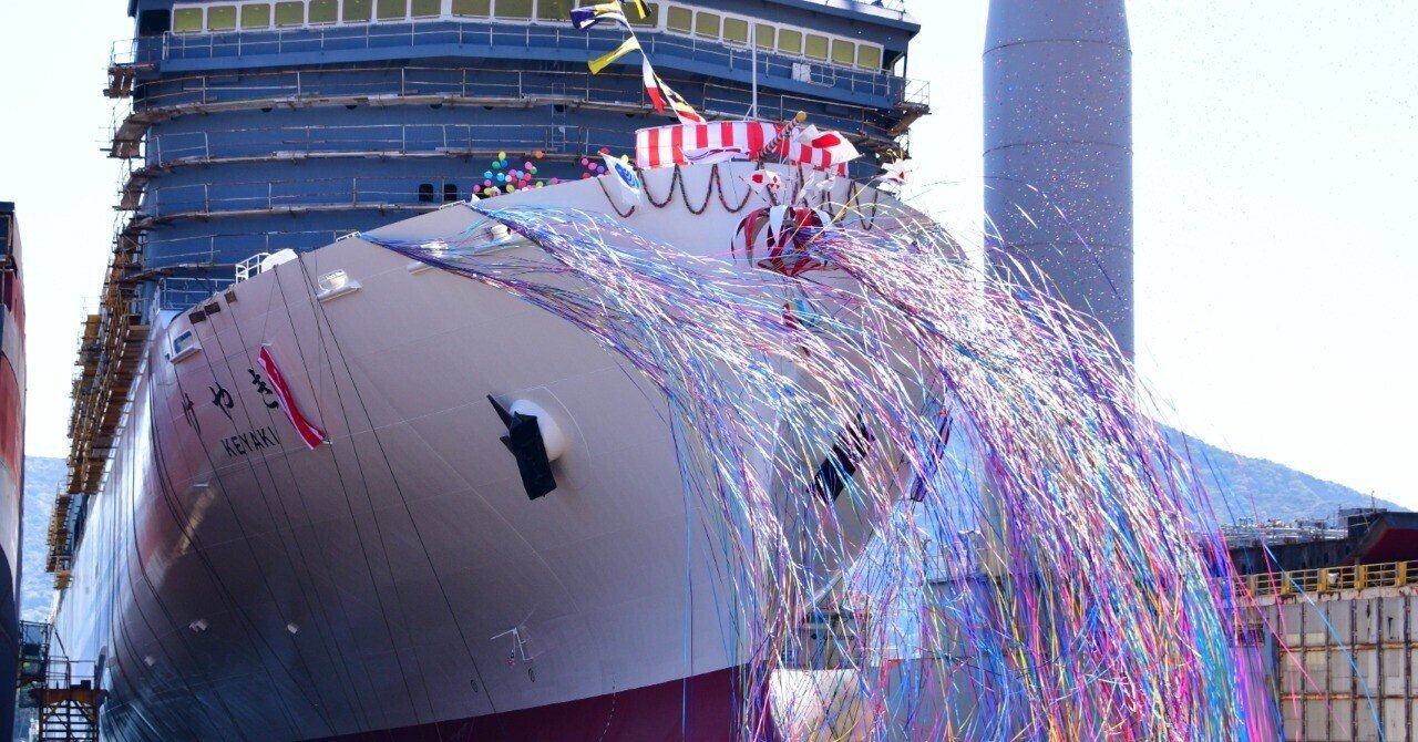 進水】新日本海フェリー「けやき」｜ユキカゼ（深水千翔）