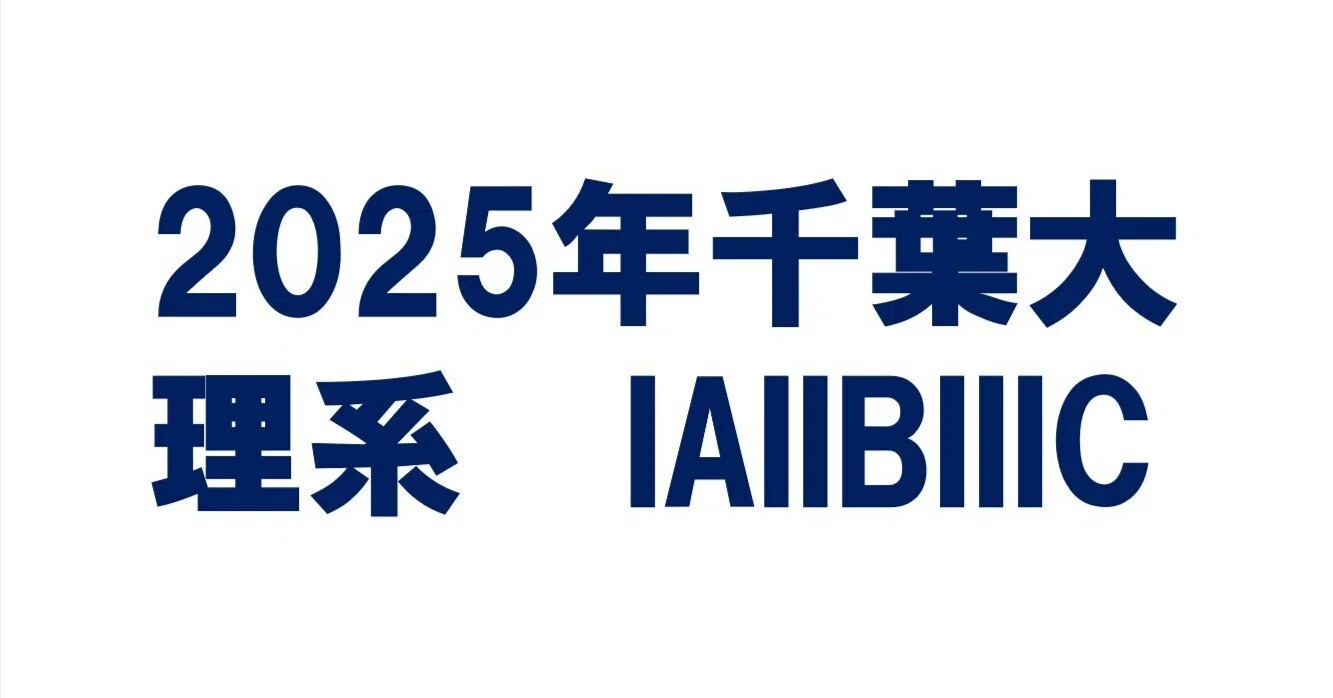 千葉大学 理系セット 2025年千葉大学理系数学(IAIIBIIIC)｜magico