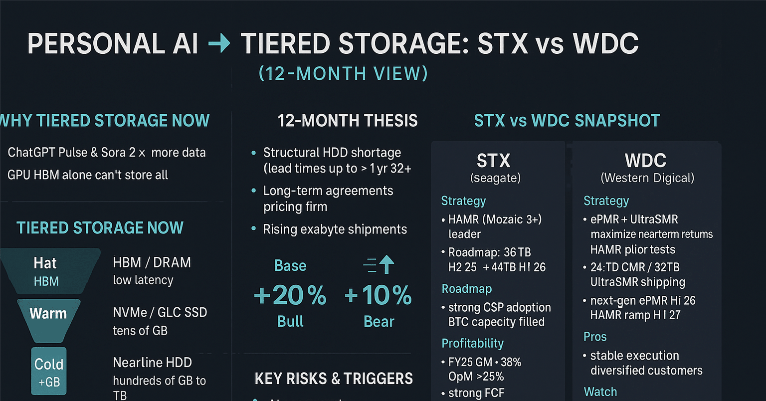 パーソナライズドAI時代におけるSTX vs WDCの階層型ストレージ戦略と投資評価｜シェットランドシープドッグ