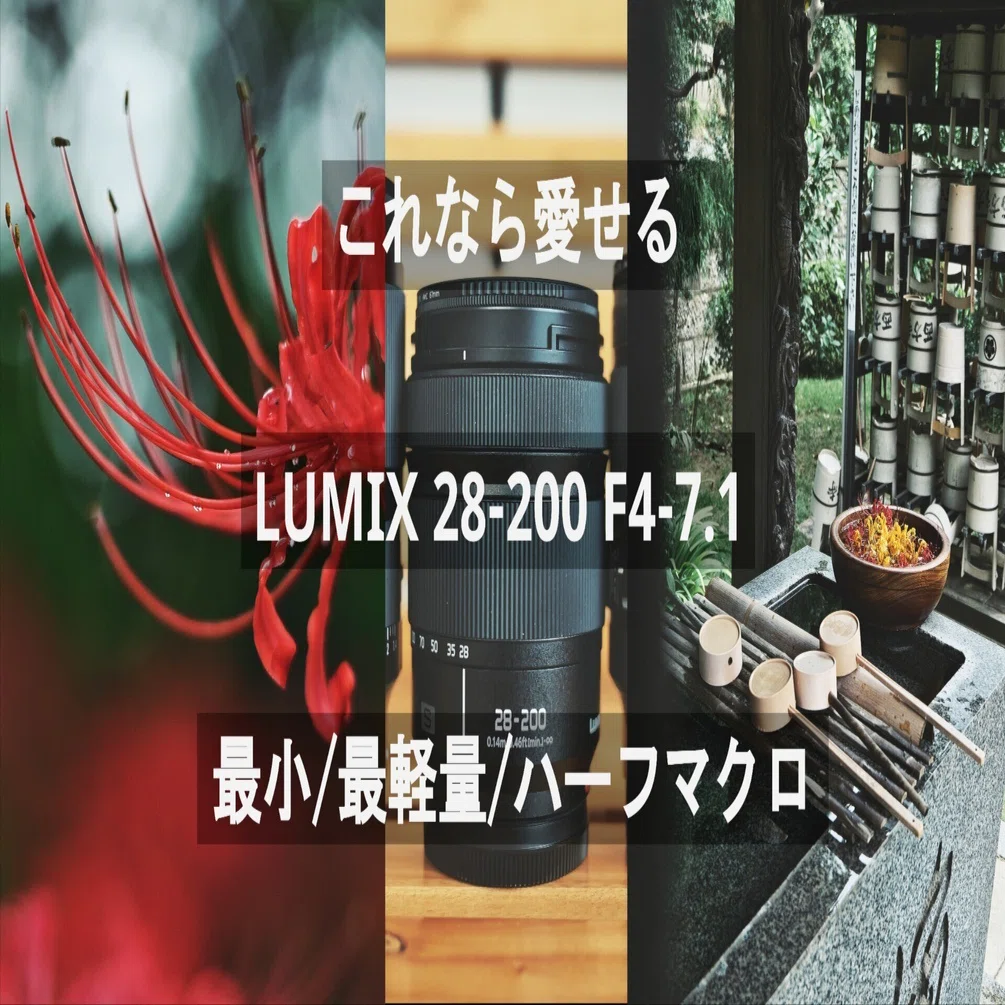 これなら愛せる LUMIX 28-200 最小/最軽量/ハーフマクロ｜大CAMERA