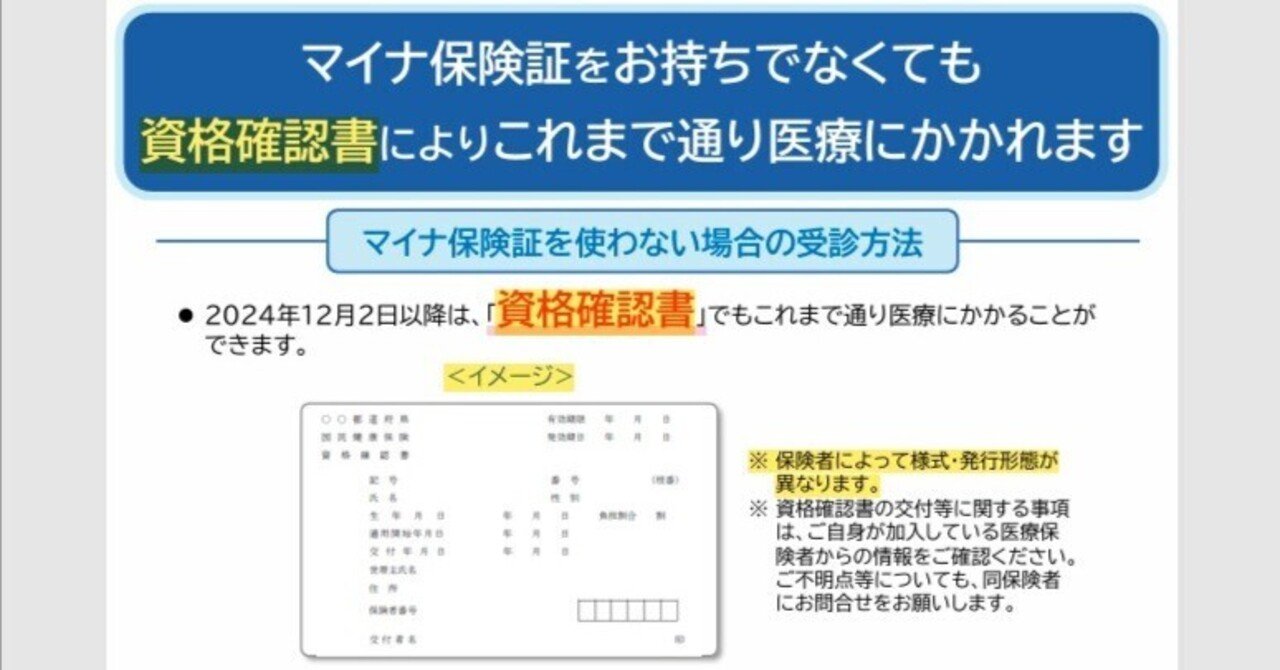 A4サイズの資格確認書」、福岡大臣「発行方法などは、各組合が実情に